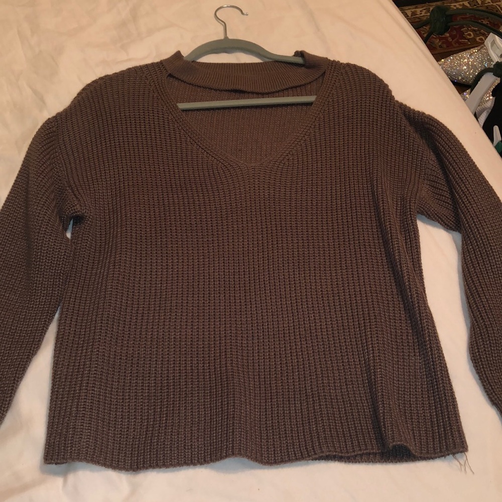 Boutique Cutout sweater brown size s/m